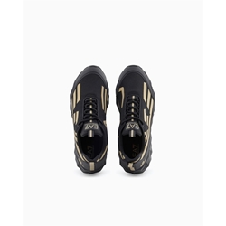 Zapatillas Emporio Armani EA7 X8X217 XK433 R969 TRIPLE BLACK LIGHT GOLD - Imagen 1