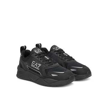 Zapatillas Emporio Armani Triple Black+Silver 7X000308 AF18447 MC026 - Imagen 1