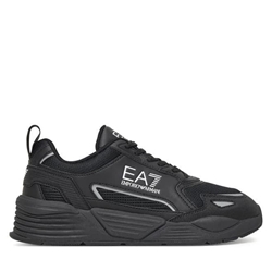 Zapatillas Emporio Armani Triple Black+Silver 7X000308 AF18447 MC026 - Imagen 2