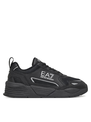 Zapatillas Emporio Armani Triple Black+Silver 7X000308 AF18447 MC026 - Imagen 2