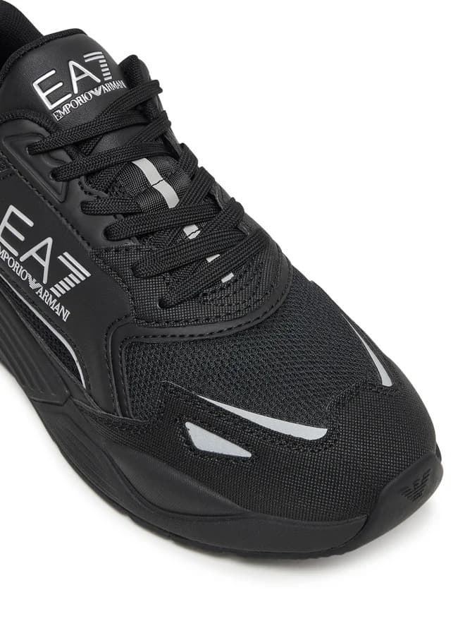 Zapatillas Emporio Armani Triple Black+Silver 7X000308 AF18447 MC026 - Imagen 6