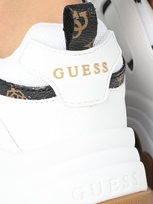 Zapatillas GUESS FLBRAFAL12 white brown - Imagen 2