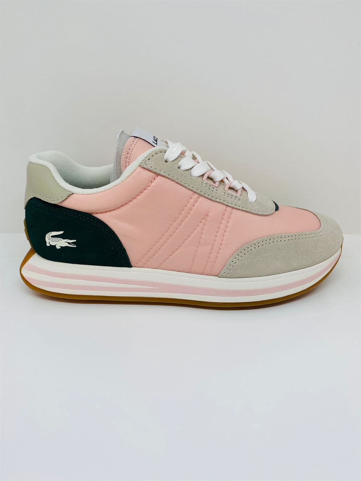 Zapatillas LACOSTE 44SFA0025AK5 L-Spin lt pnk/grn - Imagen 1