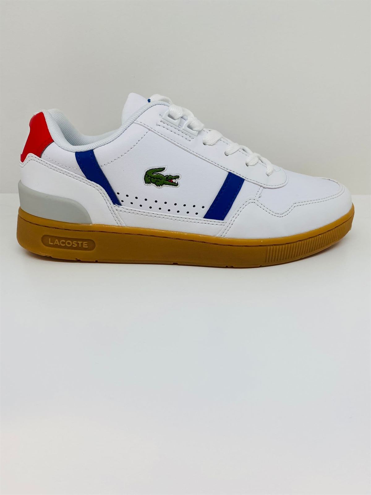 Zapatillas LACOSTE 74SMA0031Y37 T-CLIP white/gum - Imagen 1