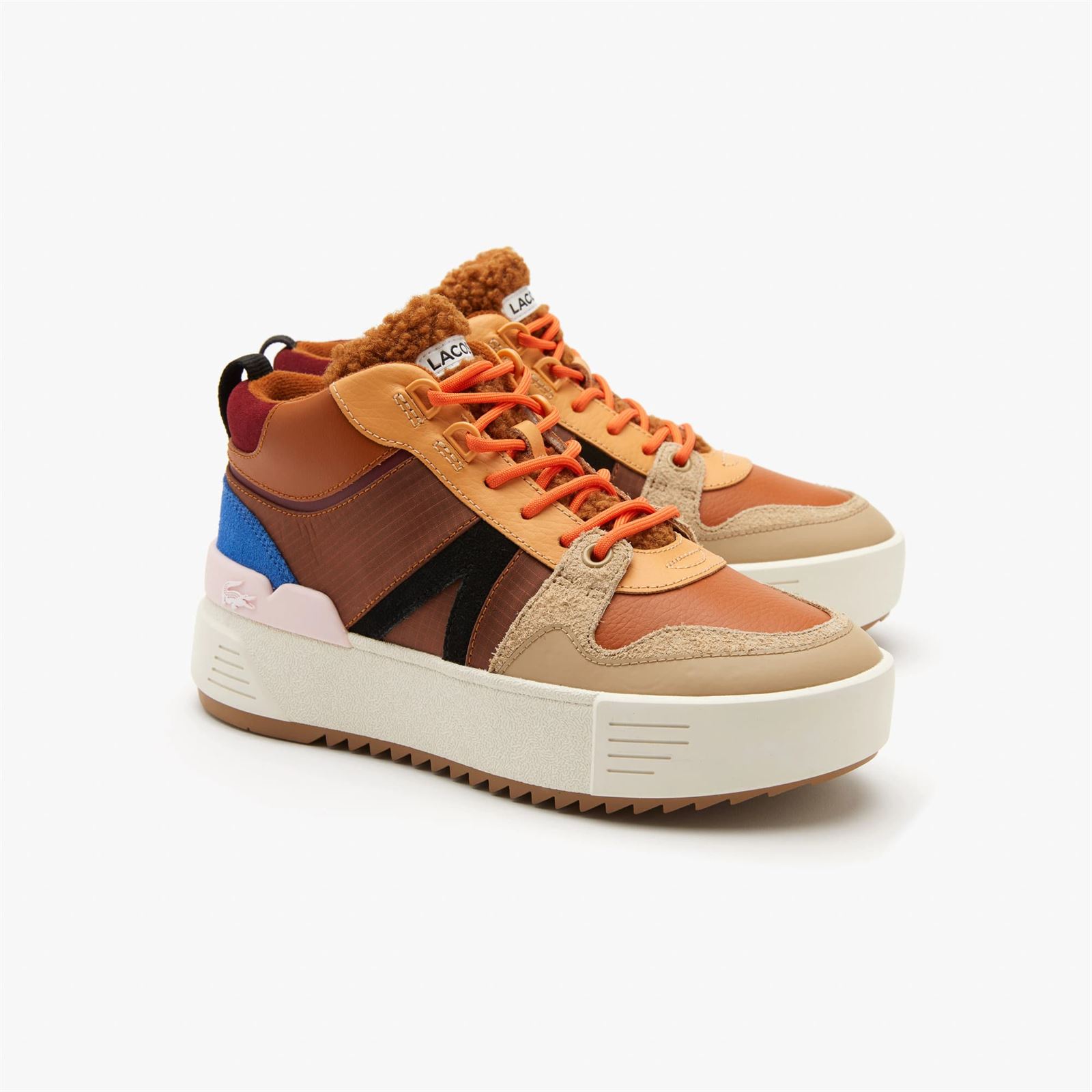 Zapatillas Lacoste L002 WNTR MID 44SFA0070 7E1 brw/pnk - Imagen 2