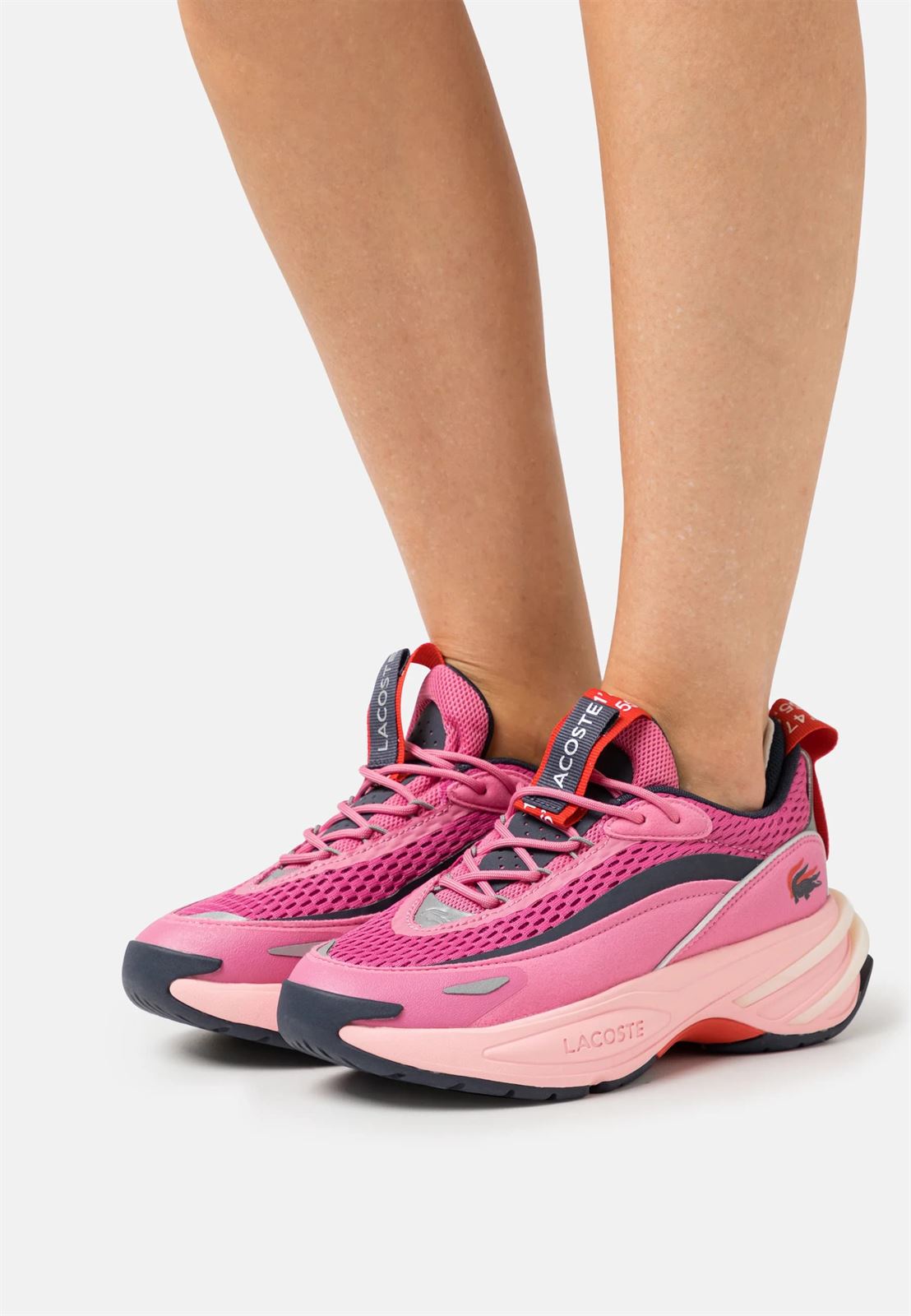 Zapatillas lacoste rosas mujer deals