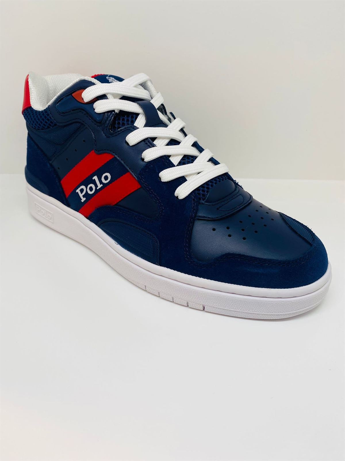 Zapatillas Polo Raplh Lauren CRT MID-SK-ATH NAVY - Imagen 2