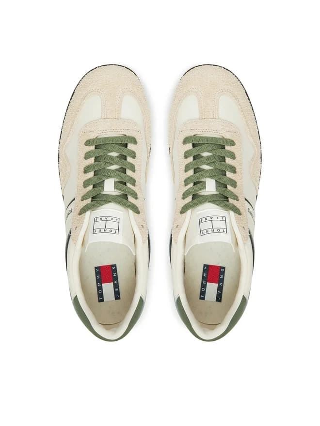 Zapatillas Tommy Hilfiger The Greenwich Leather EM0EM01587 YBI Ivory - Imagen 4