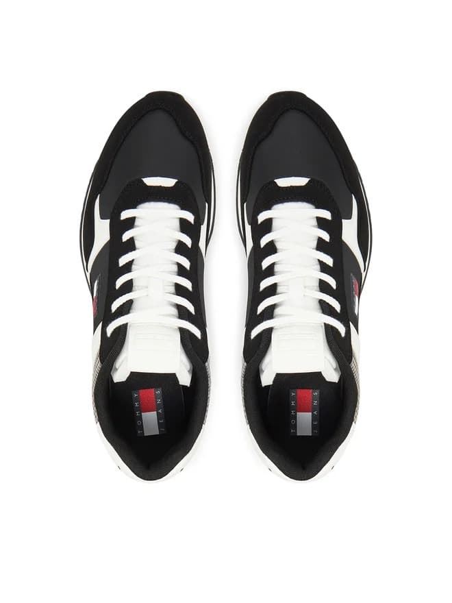 Zapatillas Tommy Hilfiger TJM Runner Casual EM0EM01590 BDS Black - Imagen 4