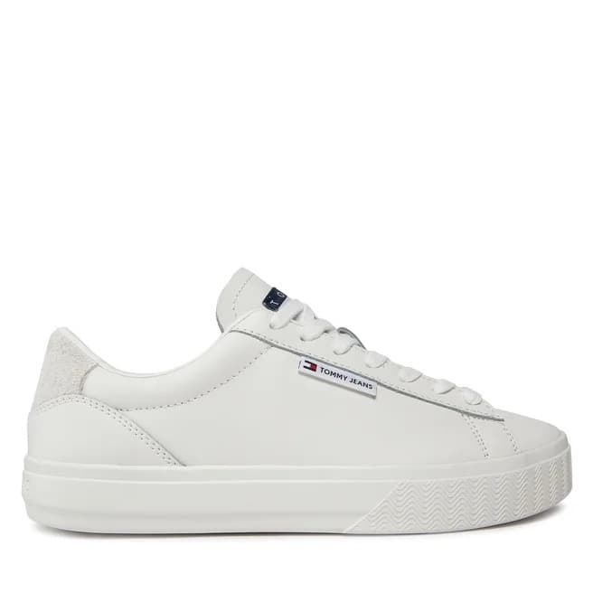 Zapatillas Tommy Jeans Cupsole Sneaker EN0EN02508 YBL ecru - Imagen 2