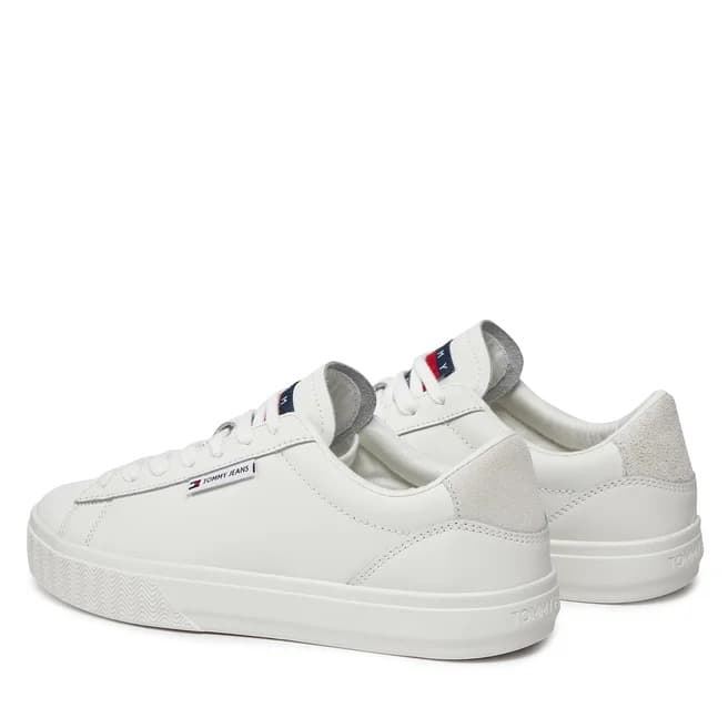 Zapatillas Tommy Jeans Cupsole Sneaker EN0EN02508 YBL ecru - Imagen 3