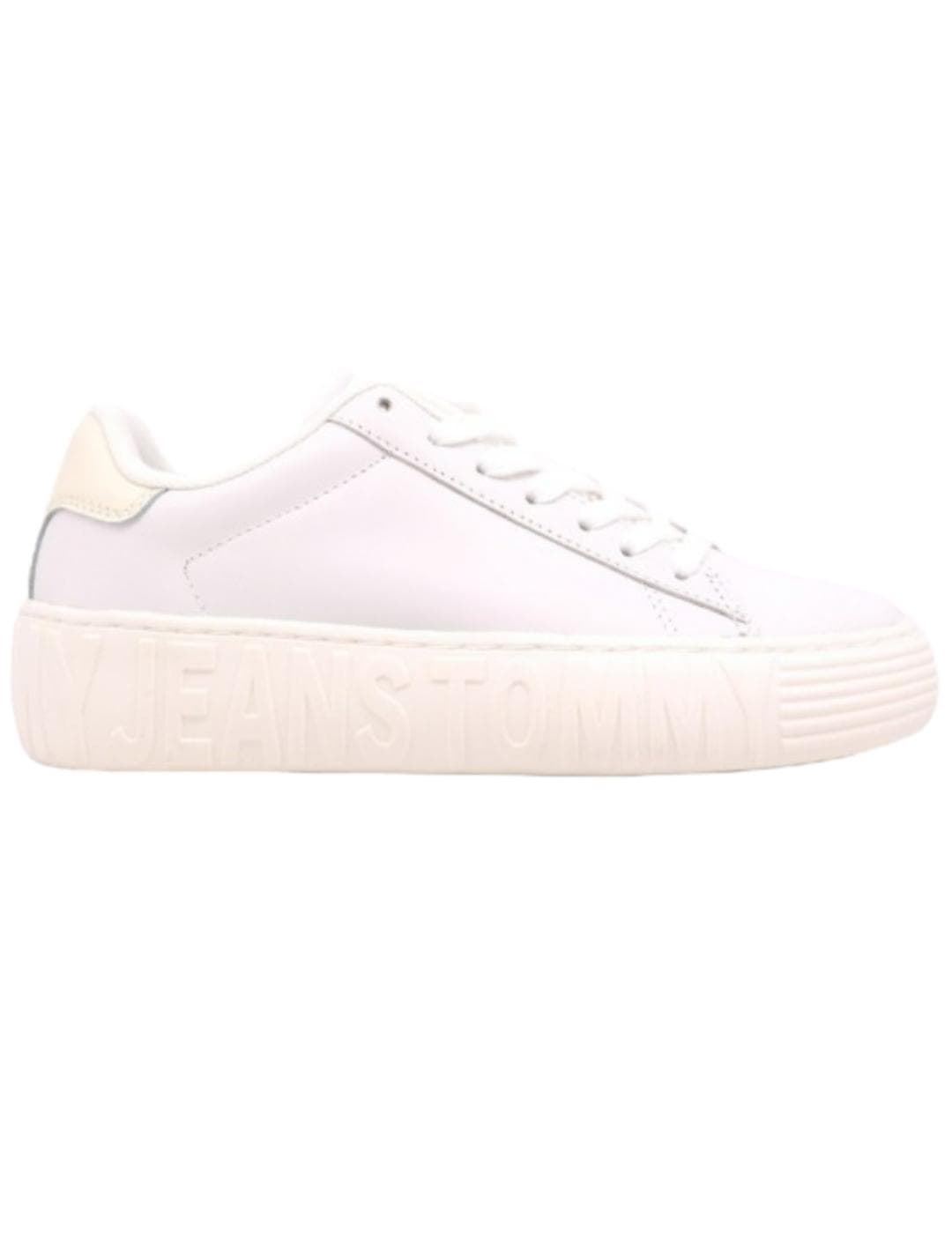 Zapatillas TOMMY JEANS EN0EN02212 YBL New Cupsole leather white - Imagen 1