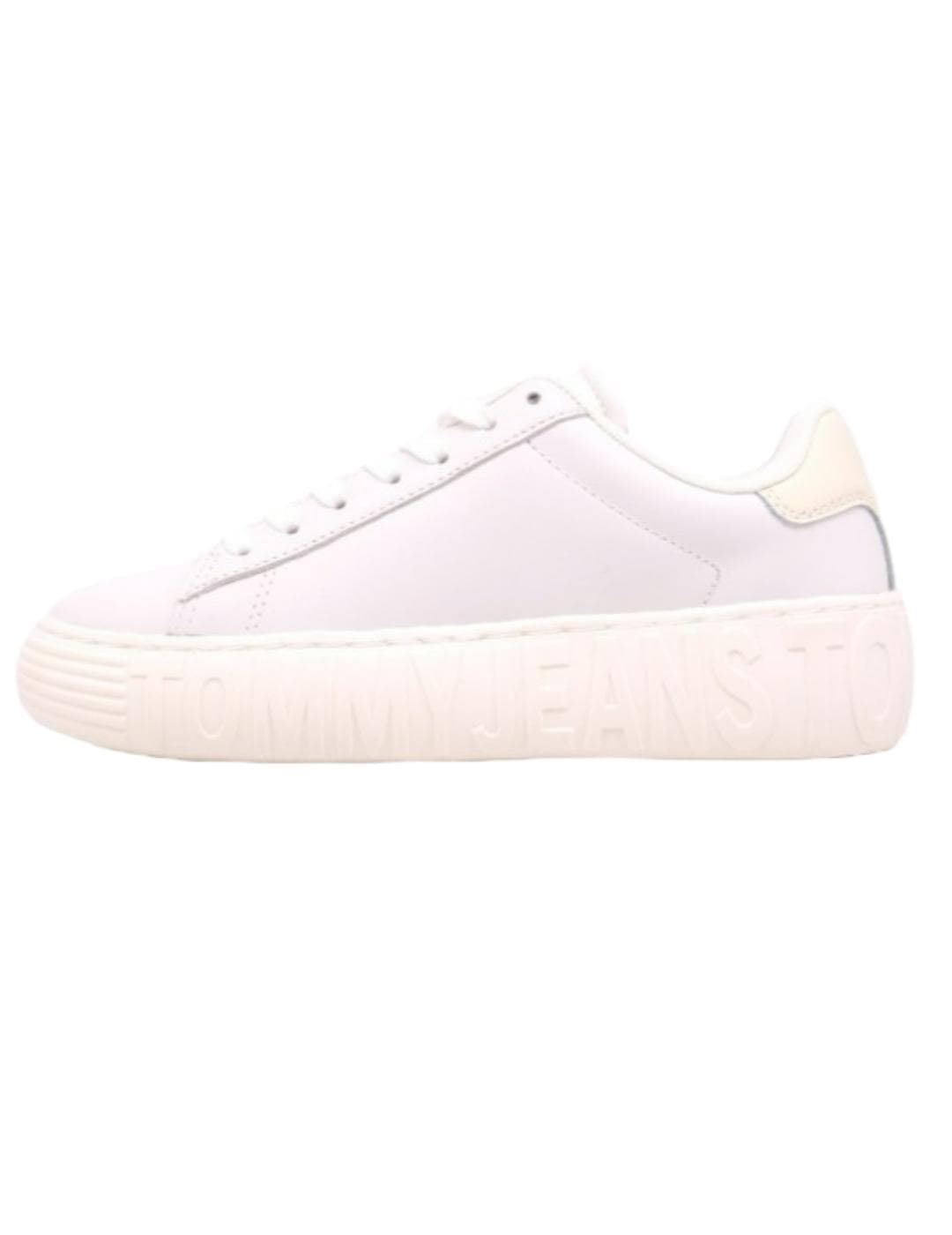 Zapatillas TOMMY JEANS EN0EN02212 YBL New Cupsole leather white - Imagen 4