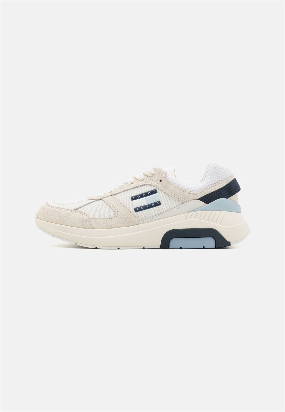 Zapatillas Tommy Jeans Runner Combined EN0EN02512 YBL ecru/breezy blue - Imagen 1