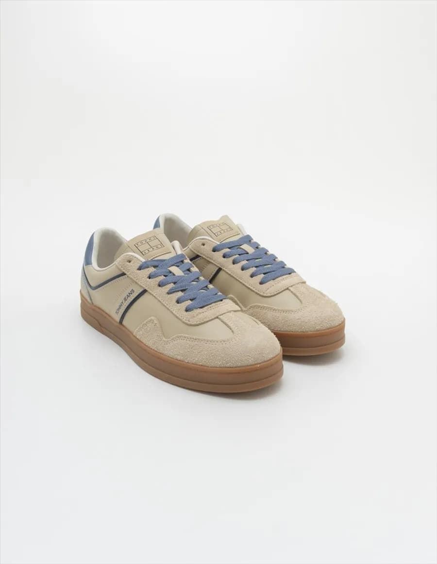 Zapatillas Tommy Jeans The Greenwich Leather Gentle Gold EM0EM01587 AB9 - Imagen 1
