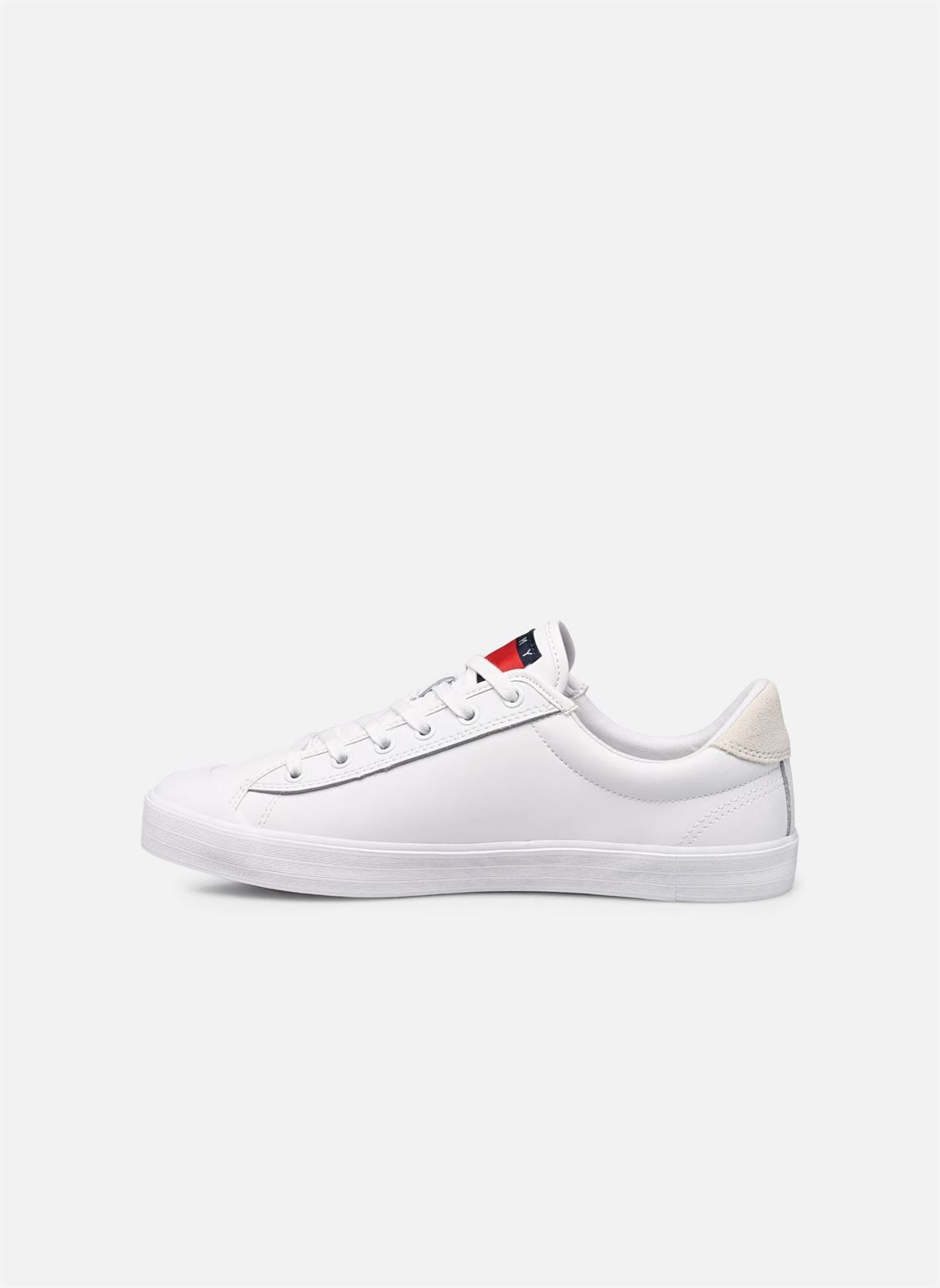 Zapatillas Tommy Jeans Vulcanized bumber EM0EM01314 YBR white - Imagen 4